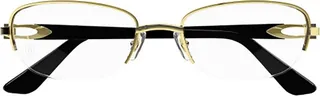 Cartier Oval Semi Rimless Glasses