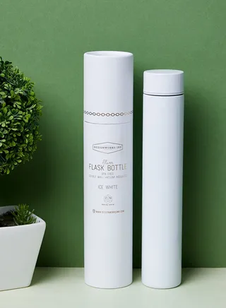 Slim Flask Bottle In Tube - Ice