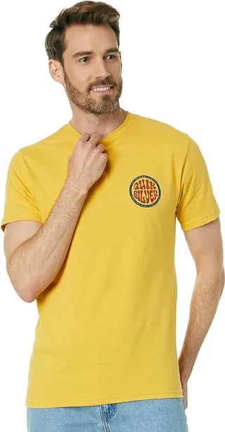 Quiksilver Bolder Type Short Sleeve Tee (Yolk Yellow) Men's Clothing