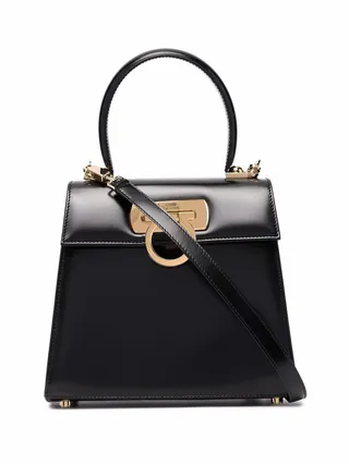 Gancini leather tote bag