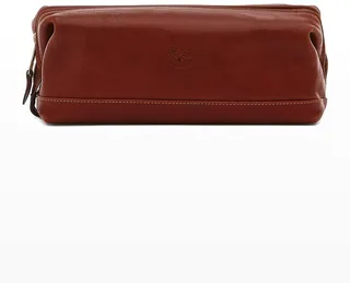 Men's Leather Travel Toiletry Case