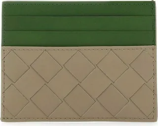 Bottega Veneta Two-Tone Woven Cardholder