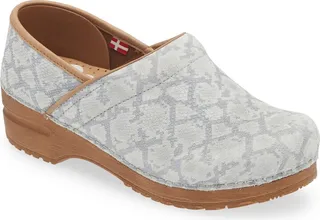 Viper Snake Embossed Clog