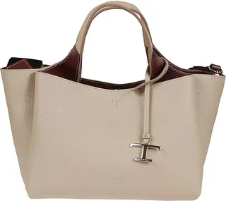 Tod's Logo Embossed Tote Bag