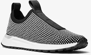 Bodie Embellished Stretch Knit Slip-On Trainer