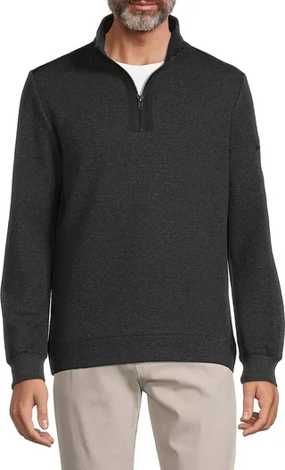 Mock Neck Half Zip Sweater