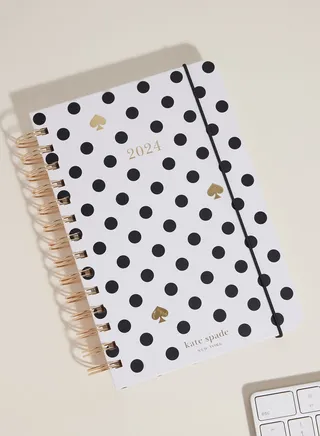 12 Month Medium Planner, Polka Dot Cream