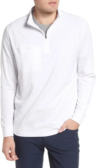 Men's Clyde Quarter Zip Performance Pocket Pullover