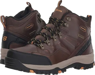 SKECHERS Relaxed Fit Resment Traven (Dark Brown) Men's Boots