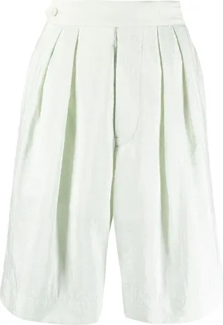 High-Waisted Knee-Length Shorts