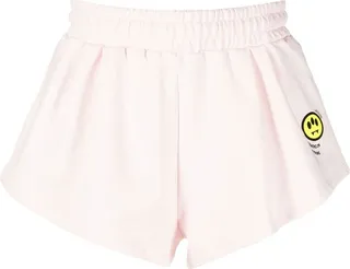 Slogan-Print Track Shorts