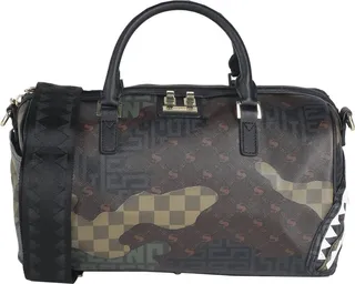Camo Branded Mini Duffle Handbag Military Green