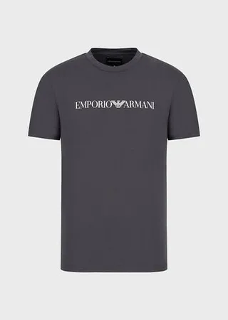 Pima jersey T-shirt with logo print