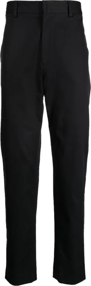 Straight-Leg Cotton Trousers