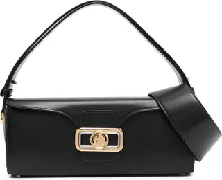 Pencil leather shoulder bag