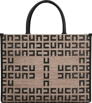 Midi Raffia Shopping Bag