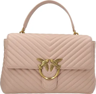 Pinko Love-Birds Logo Plaque Quilted Shoulder Bag