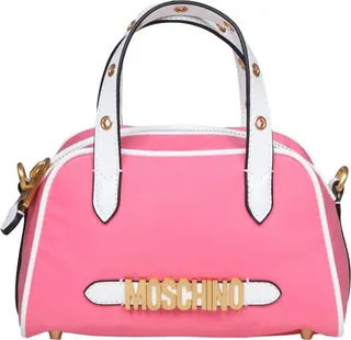 Moschino Logo Lettering Zipped Tote Bag