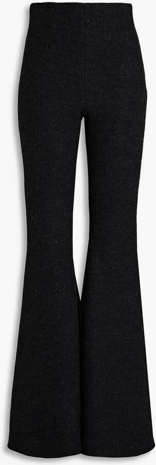 Brisbane wool-bouclé flared pants