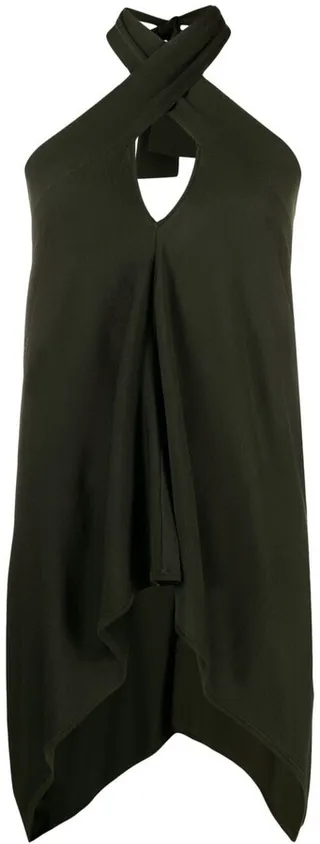 Draped Halterneck Top