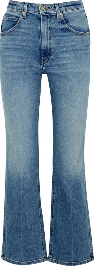 Khaite Vivian Blue Bootcut Jeans