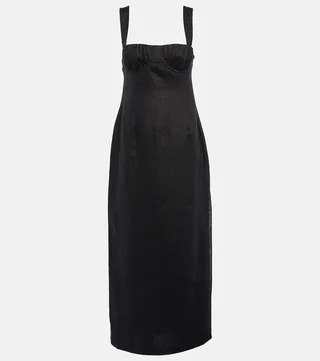 Linen maxi dress