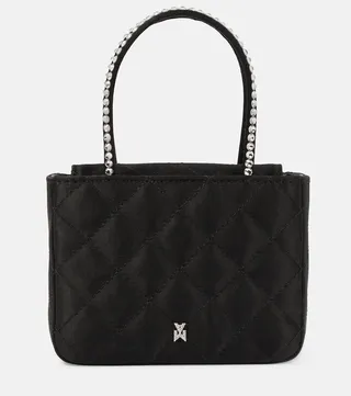 Betty Super Mini quilted satin tote