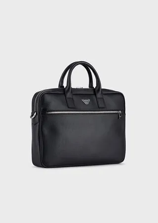 Briefcase with eagle plaque