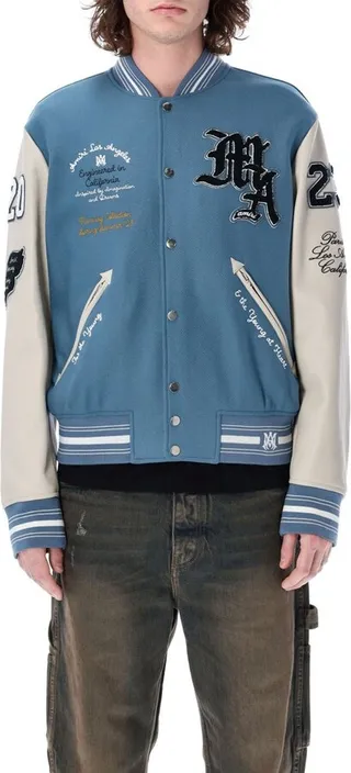 Amiri Logo Patch Bomber Jacket