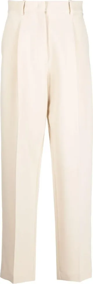 High-Waisted Tailored Trousers
