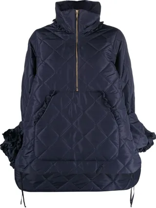 Helen removable-sleeve quilted jacket