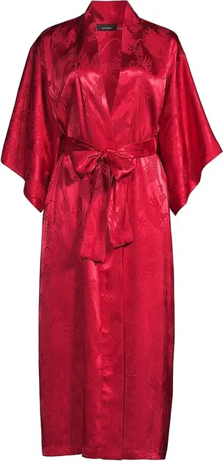 Ryu Jacquard Satin Robe