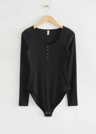 Fitted Ribbed Bodysuit