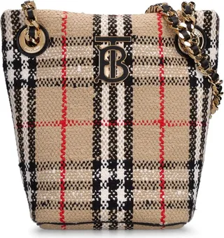 Mini Lola cotton & wool bucket bag