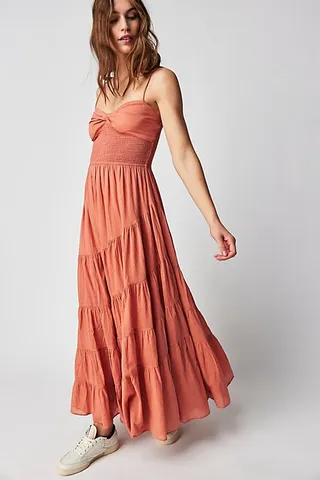 Sundrenched Solid Maxi Dress by Free People