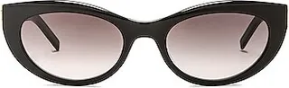 Saint Laurent Cat Eye Sunglasses in Black