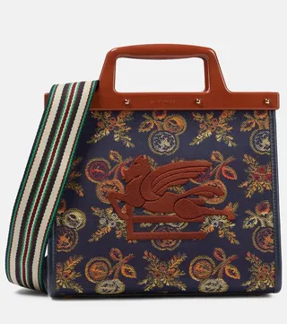 Love Trotter Small jacquard tote bag