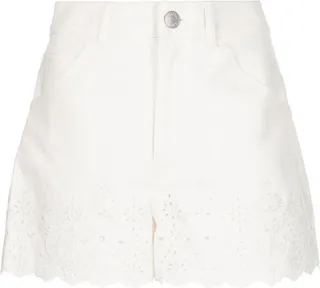 Broderie-Anglaise Trim Shorts