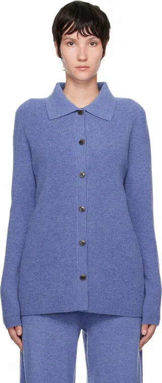 LISA YANG SSENSE Exclusive Blue Paola Cardigan
