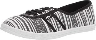 Rocket Dog Women's Merry Aloe Stripe Cotton Sneaker