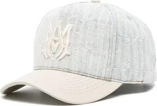 Distressed Embroidered-Logo Cotton Cap