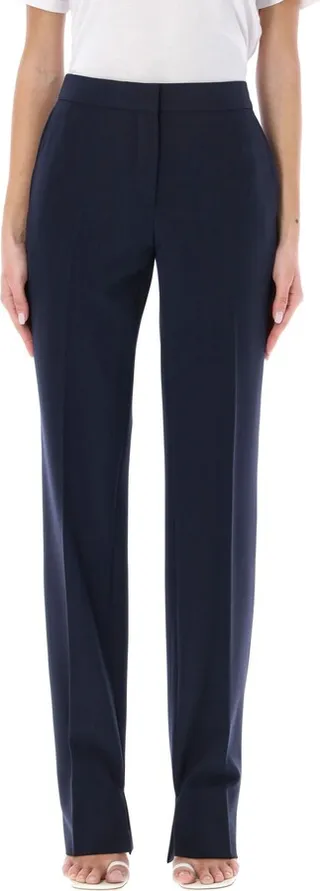 Split Cuff Straight Leg Trousers