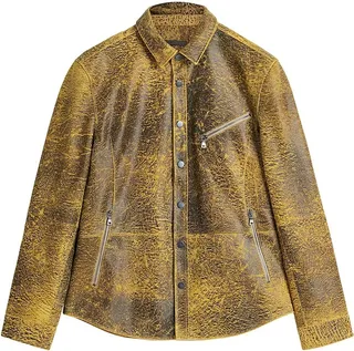 Kado Snap-Front Leather Jacket