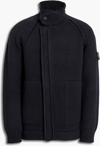 Appliquéd wool jacket