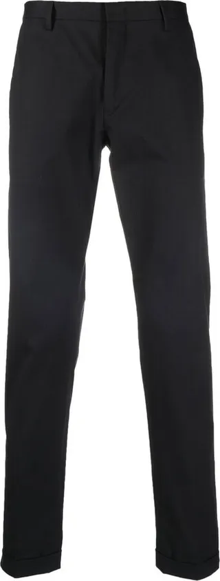 Stretch-Cotton Slim-Cut Trousers
