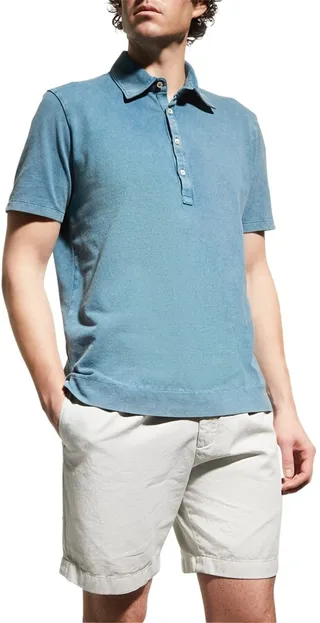 Men's Washed Polo Shirt