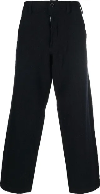 Mid-Rise Straight-Leg Trousers