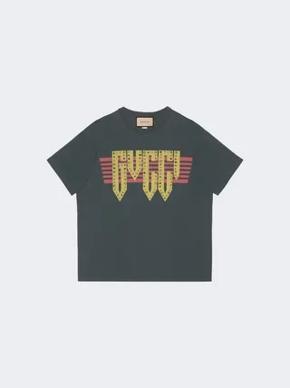 Rock Logo Tee Faded Black