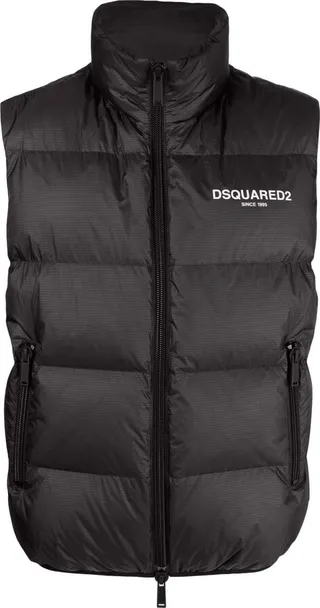 Logo-Print Padded Gilet