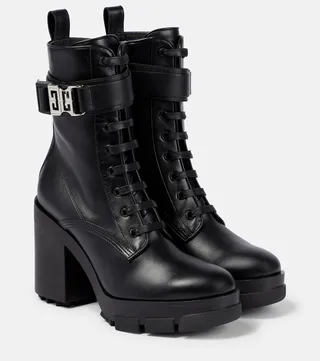 Terra leather lace-up boots